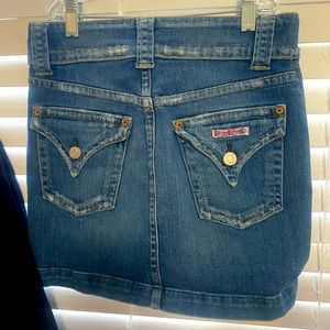 Hudson s27 jean, distressed,stretch, mini skirt. Brand new never worn - no tags